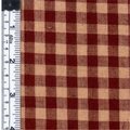 Textile Creations Textile Creations 103 Rustic Woven Fabric; 0.37 Check Wine And Natural; 15 yd. 103